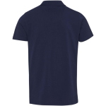Polo unisexe manches courtes coton bio certifié 180 g/m² Elevate couleur bleu marine deuxième vue arrière