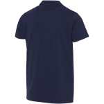 Polo unisexe manches courtes coton bio certifié 180 g/m² Elevate couleur bleu marine troisième vue arrière