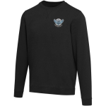Sweat unisexe col rond intérieur gratté 280 g/m² Elevate couleur noir vue impression sérigraphique