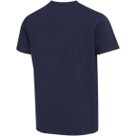 T-shirt unisexe col V manches courtes coton bio 200 g/m² Elevate couleur bleu marine troisième vue arrière