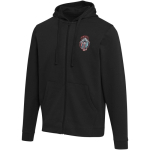 Sweat à capuche unisexe intérieur gratté 280 g/m² Elevate couleur noir vue impression sérigraphique