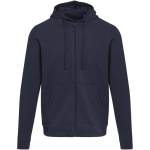 Sweat à capuche unisexe intérieur gratté 280 g/m² Elevate couleur bleu marine deuxième vue frontale