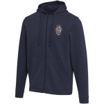 Sweat à capuche unisexe intérieur gratté 280 g/m² Elevate couleur bleu marine vue impression sérigraphique