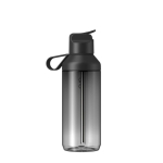 Gourde transparente paille et clapet 710 ml Ocean Bottle couleur noir deuxième vue arrière