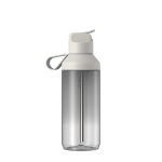 Gourde transparente paille et clapet 710 ml Ocean Bottle couleur gris clair deuxième vue arrière