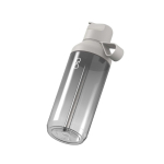 Gourde transparente paille et clapet 710 ml Ocean Bottle couleur gris clair troisième vue