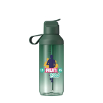 Gourde transparente paille et clapet 710 ml Ocean Bottle couleur vert foncé
