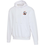 Sweat à capuche oversize coton éco 280 g/m² Elevate couleur blanc vue impression sérigraphique