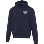 Sweat à capuche oversize coton éco 280 g/m² Elevate couleur bleu marine vue impression sérigraphique