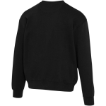 Sweat oversize col rond en coton bio 280 g/m² Elevate couleur noir troisième vue arrière