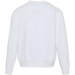 Sweat oversize col rond en coton bio 280 g/m² Elevate couleur blanc deuxième vue arrière
