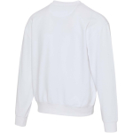 Sweat oversize col rond en coton bio 280 g/m² Elevate couleur blanc troisième vue arrière