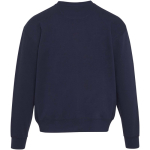 Sweat oversize col rond en coton bio 280 g/m² Elevate couleur bleu marine deuxième vue arrière