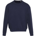 Sweat oversize col rond en coton bio 280 g/m² Elevate couleur bleu marine deuxième vue frontale
