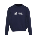 Sweat oversize col rond en coton bio 280 g/m² Elevate avec zone d'impression
