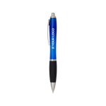 Stylo plastique recyclé grip doux encre noire avec zone d'impression