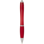 Radio d’urgence portable solaire et dynamo 1 200 mAh couleur rouge deuxième vue arrière