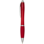 Radio d’urgence portable solaire et dynamo 1 200 mAh couleur rouge vue latérale