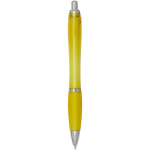 Radio d’urgence portable solaire et dynamo 1 200 mAh couleur jaune deuxième vue arrière