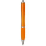 Radio d’urgence portable solaire et dynamo 1 200 mAh couleur orange deuxième vue arrière
