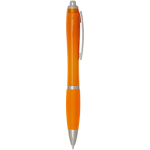 Radio d’urgence portable solaire et dynamo 1 200 mAh couleur orange deuxième vue latérale