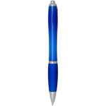 Radio d’urgence portable solaire et dynamo 1 200 mAh couleur bleu roi deuxième vue arrière