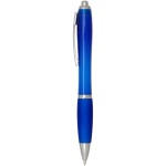 Radio d’urgence portable solaire et dynamo 1 200 mAh couleur bleu roi vue latérale