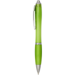 Radio d’urgence portable solaire et dynamo 1 200 mAh couleur vert lime vue latérale