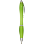 Radio d’urgence portable solaire et dynamo 1 200 mAh couleur vert lime deuxième vue latérale