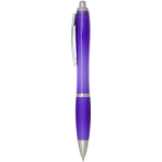 Radio d’urgence portable solaire et dynamo 1 200 mAh couleur mauve vue latérale