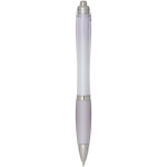 Radio d’urgence portable solaire et dynamo 1 200 mAh couleur lilas deuxième vue arrière
