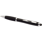 Stylo rotatif avec stylet et grip doux encre bleue couleur noir deuxième vue