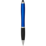 Stylo rotatif avec stylet et grip doux encre noire couleur bleu roi deuxième vue arrière