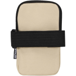 Étui bouteille déperlant avec fermeture zippée et velcro couleur marron deuxième vue arrière