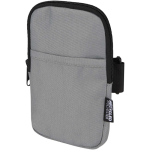 Étui bouteille déperlant avec fermeture zippée et velcro couleur gris