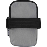 Étui bouteille déperlant avec fermeture zippée et velcro couleur gris deuxième vue arrière