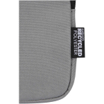 Étui bouteille déperlant avec fermeture zippée et velcro couleur gris vue détail 1