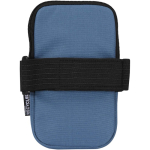 Étui bouteille déperlant avec fermeture zippée et velcro couleur bleu bondi deuxième vue arrière