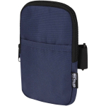 Étui bouteille déperlant avec fermeture zippée et velcro couleur bleu marine