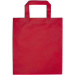 Mini sac recyclé non tissé thermosoudé capacité 3 L couleur rouge deuxième vue arrière