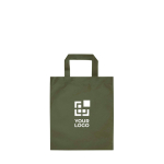 Mini sac recyclé non tissé thermosoudé capacité 3 L avec zone d'impression