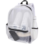 Sac à dos recyclé transparent avec poche avant 18 L couleur blanc deuxième vue
