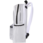Sac à dos recyclé transparent avec poche avant 18 L couleur blanc vue latérale