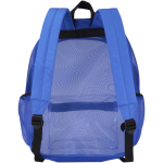 Sac à dos recyclé transparent avec poche avant 18 L couleur bleu roi deuxième vue arrière