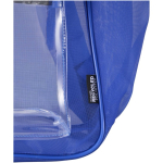 Sac à dos recyclé transparent avec poche avant 18 L couleur bleu roi vue détail 1