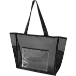 Sac cabas recyclé en maille transparente zippée 23 L couleur noir