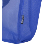Sac cabas recyclé en maille transparente zippée 23 L couleur bleu roi vue détail 1