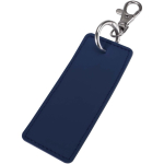 Porte-clés rectangulaire cuir synthétique recyclé avec anneau