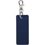 Porte-clés rectangulaire cuir synthétique recyclé avec anneau deuxième vue arrière