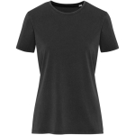 T-shirt femme coton ring-spun manches courtes 160 g/m² Elevate couleur noir deuxième vue frontale